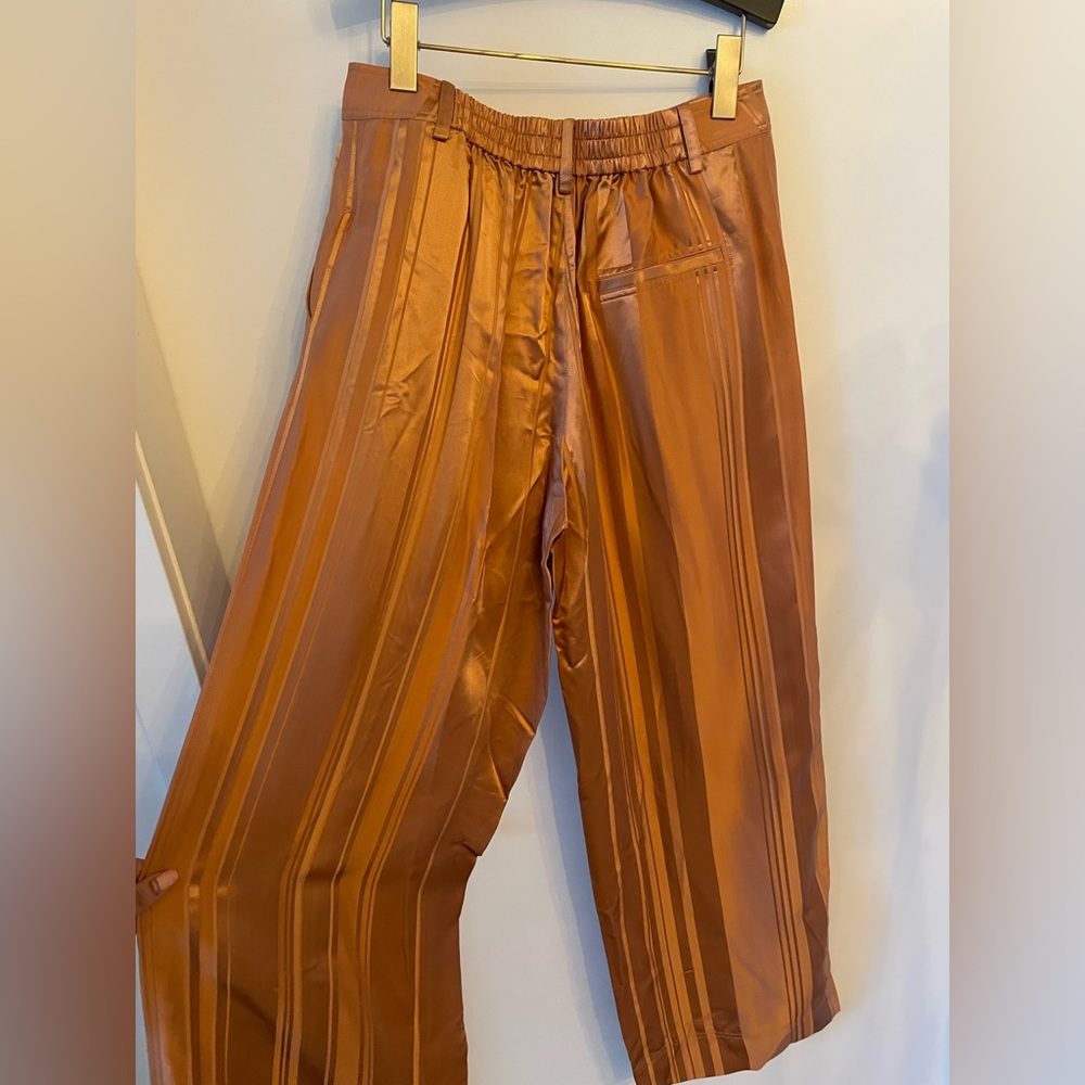 “Toasted Nut” wide leg dress pants